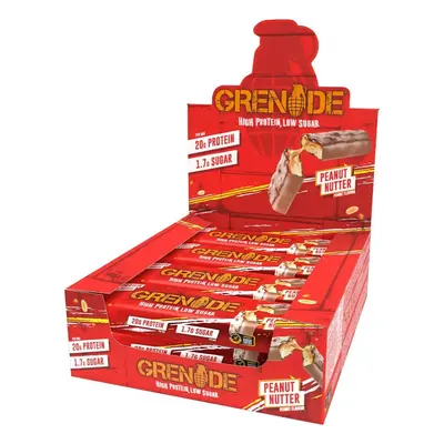 Grenade High Protein, Low Sugar Bar Peanut Nutter, barre protéinée aromatisée au beurre de cacah