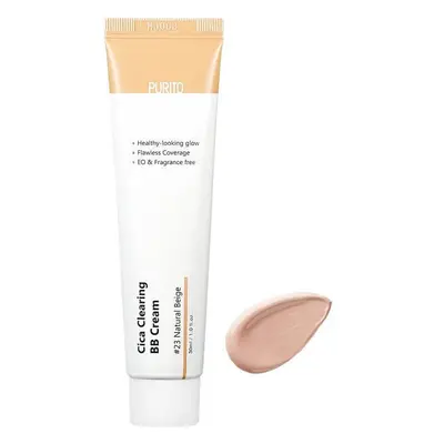 BB Cream Crème teintante visage 23 Natural Beige Cica Clearing, 30 ml, Purito