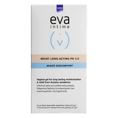 Eva Intima Moist Gel hydratant vulvo-vaginal à action prolongée pH 3.0, 9 applicateurs vaginaux,