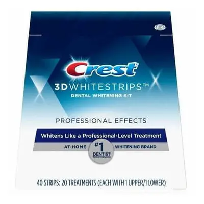 3D Whitestrips Bandes de blanchiment dentaire Effet professionnel, 40 pièces, Crest