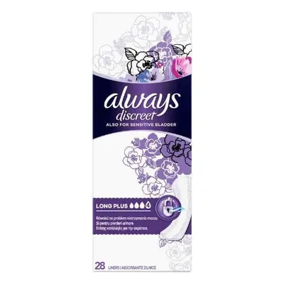 Always Discreet Liners Long Plus, 28 pièces