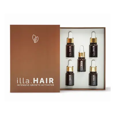 Sérum de traitement pour les cheveux, illa.HAIR, 5 flacons*50 ml, Evoepharm