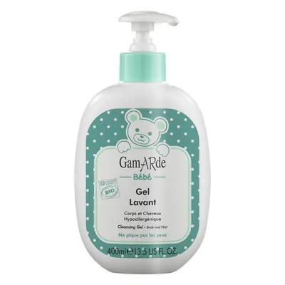 Gel bio pour le bain, le corps et les cheveux des bébés, 400 ml, Gamarde