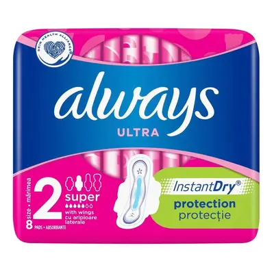 Always Ultra Super Absorbents, 8 pièces, P&G