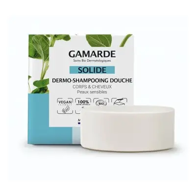 Dermo shampooing et gel douche solides pour les cheveux et le corps, 109 g, Gamarde