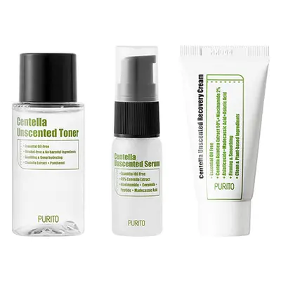 Kit de voyage Centella ligne non parfumée, Purito