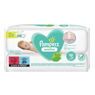 Pampers Sensitive Duo lingettes humides, 2x52 pcs