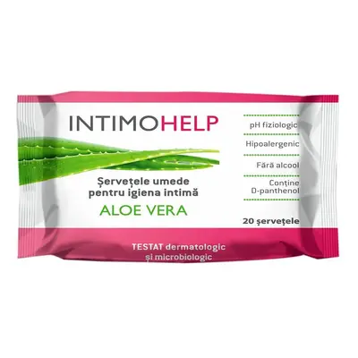 Lingettes humides Intimohelp pour l'hygiène intime, 20 pièces, Zdrovit