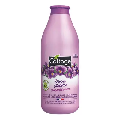 Gel douche hydratant au lait et à l'extrait de violette, 750 ml, Cottage