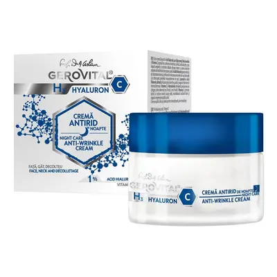 Gerovital H3 Hyaluron C crème de nuit anti-rides, 50 ml, Farmec