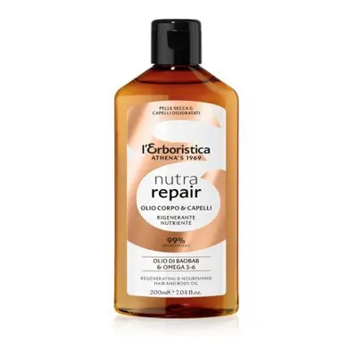 Huile régénérante et nourrissante pour le corps et les cheveux Nutra Repair, 200 ml, L'erboristi