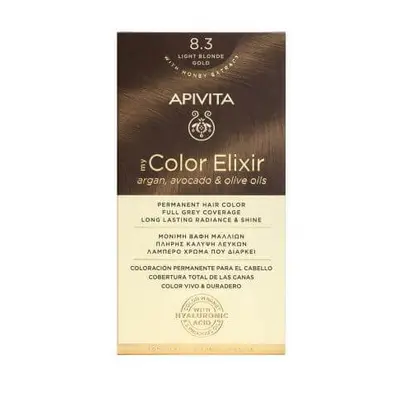 My Color Elixir hair dye, Light Blonde Gold N8.3, 155 ml, Apivita