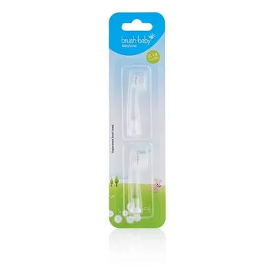 Têtes de rechange pour brosse à dents électrique Babysonic 0-18 mois, 2 pièces, Brush Baby