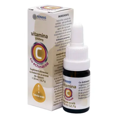 VITAMINE C 1000 mg avec ECHINACEA Solution orale, 10 ml, Renans