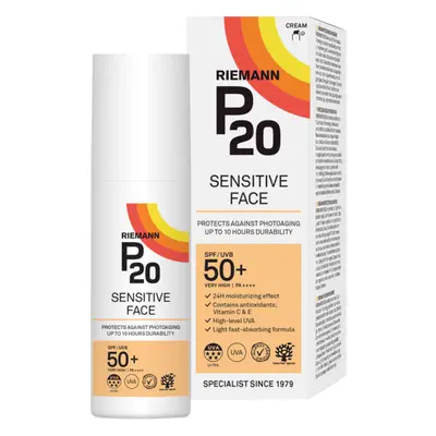 Crème solaire pour le visage SPF 50+, RIEMANN P20, 50ml