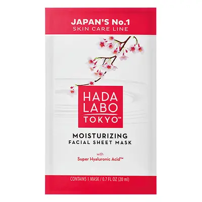 Masque hydratant sans parfum à l'acide hyaluronique, 20 ml, Hada Labo Tokyo