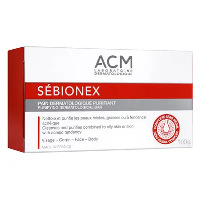 Sebionex Savon dermatologique purifiant, 100 g, Acm