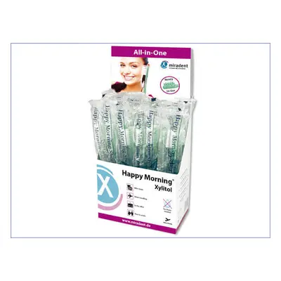 Brosses à dents jetables Happy Morning Miradent Xylitol, 50 pcs, Hager & Werken