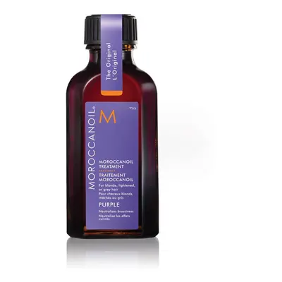 Huile de traitement pour cheveux blonds à reflets clairs ou grisonnants Purple Purple, 50 ml, Mo