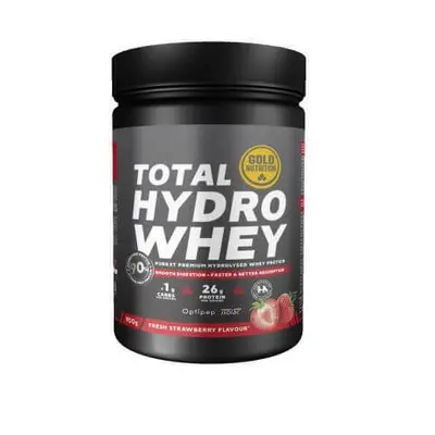 Total Hydro Whey protéine en poudre aromatisée à la fraise, 900 g, Gold Nutrition