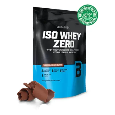 BioTech USA Iso Whey Zero protéine en poudre au goût chocolat, 500 g