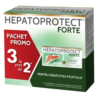 Pack Hepatoprotect Forte, 3 x 30 comprimés, Biofarm