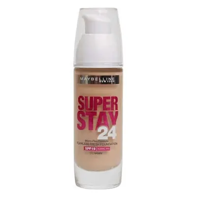 Maybelline Fond de teint résistant, Superstay 24H, Micro-Flex, SPF19, 010 Ivory, 30 ml