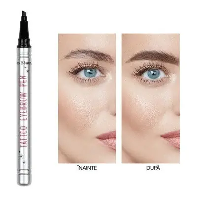 Crayon à sourcils pour microblading, Kiss Beauty, Stylo à sourcils pour tatouage, 02 Dark Brown