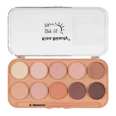 Palette d'anti-cernes et d'illuminateurs, Kiss Beauty, Super Cover, 02