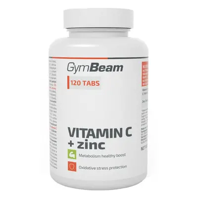 GymBeam Vitamine C + Zinc 120 comprimés