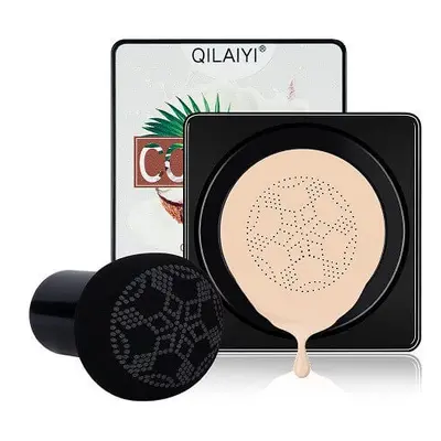 Air Cushion CC Cream Foundation, Makeup, Coconut, 01 Ivory, 15 g, avec pinceau