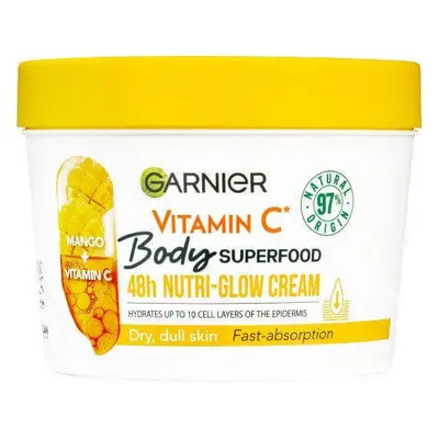 Garnier Body Food Glow Cream Mangue + Vitamine C, 380 ml