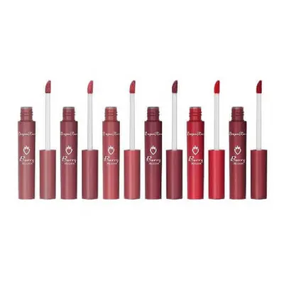 Set de 6 rouges à lèvres liquides mats, Maquillage, Mat, Fraise, 02