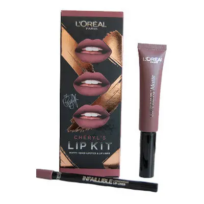 Loreal X Cheryl Lip Kit Paint It Greige Rouge à lèvres + Loreal X Cheryl Lip Contour Pencil