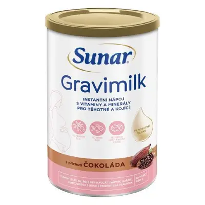 Sunar Gravimilk au chocolat pour femmes enceintes et allaitantes 450 g