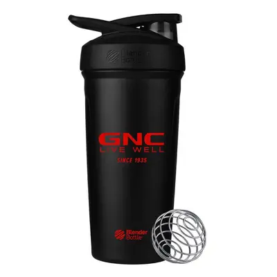 Gnc Blender Bottle Shaker Bottle Shaker Strada, Black Stainless Steel, 700 Ml