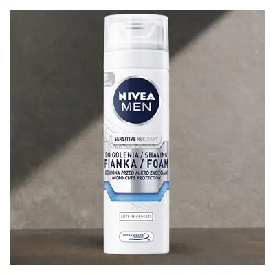 Nivea Men Sensitive Recovery, mousse à raser régénérante, 200 ml