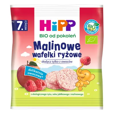 HiPP Rice Krispies Bio, framboise, après 8 mois, 30 g