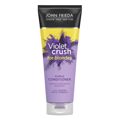 John Frieda Sheer Blonde, après-shampooing violet pour cheveux blonds, Violet Crush, 250 ml