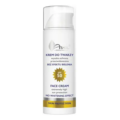 Ava, crème pour le visage, haute protection solaire, SPF 50, 50 ml