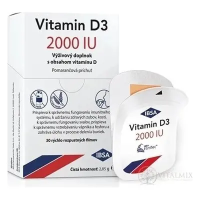 VITAMINE D3 IBSA IBSA 2000 UI 1×30 pcs, complément alimentaire