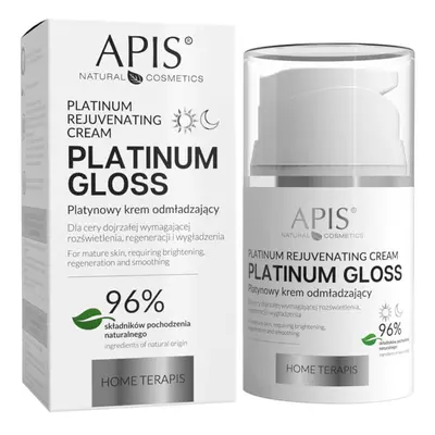 Apis Platinum Gloss Home Terapis, crème rajeunissante au platine, peau mature, 50 ml