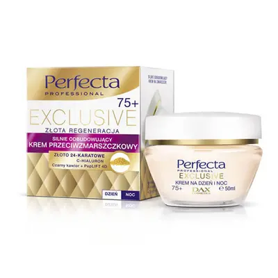 Perfecta Exclusive, crème de jour et de nuit anti-rides puissante et réparatrice 75+, 50 ml