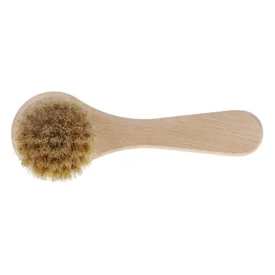 Bocioland, brosse à cheveux en bois, en poils naturels, ronde, 1 pièce