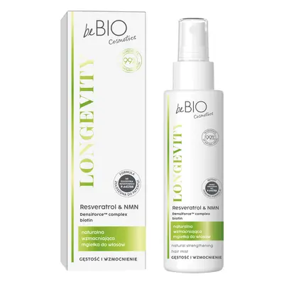 beBIO Cosmetics Longevity, brume naturelle fortifiante pour les cheveux, 100 ml