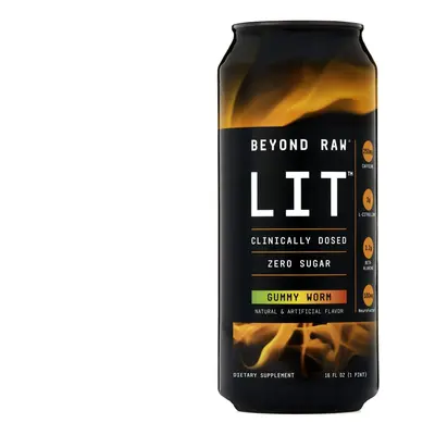 Gnc Beyond Raw Lit On The Go Gummy Worm, Bautura Pre-workout Rtd, 473 Ml