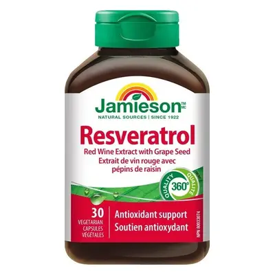 JAMIESON RESVERATROL 50 mg 1×30 cps, complément alimentaire