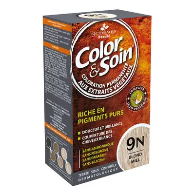 Color&Soin, teinture pour cheveux, 9N, blond miel, 135 ml