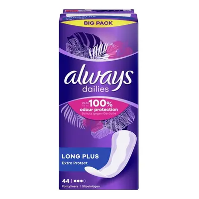 Always Dailies Extra Protect, serviettes hygiéniques, Long Plus, 44 pièces