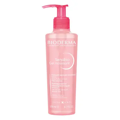 Bioderma Sensibio Gel Moussant, gel micellaire apaisant pour laver le visage, peaux sensibles et